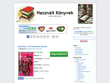 Tablet Screenshot of hasznalt-konyvek.hu